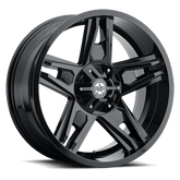 22" American Outlaw Lonestar Wheel 🔥 22X11.5 -38 6X139.7 🔥 C.B 106.2 Gloss Black Rim ✅🔻